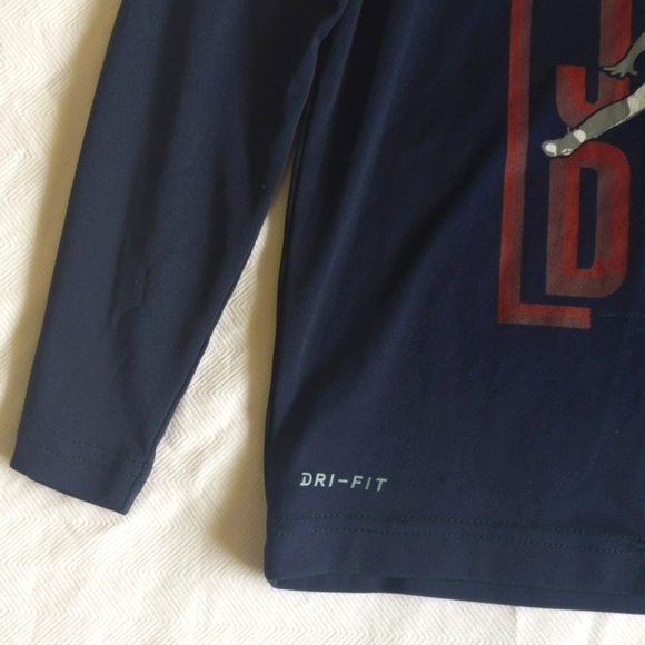 nike air jordan dri-fit long sleeve sporty activewear shirt 4-5 YRS boys - Picture 5 of 7